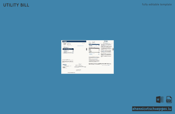 US Spectrum Business Stromrechnung, 2 Seiten, Version 2, Beispielvorschau